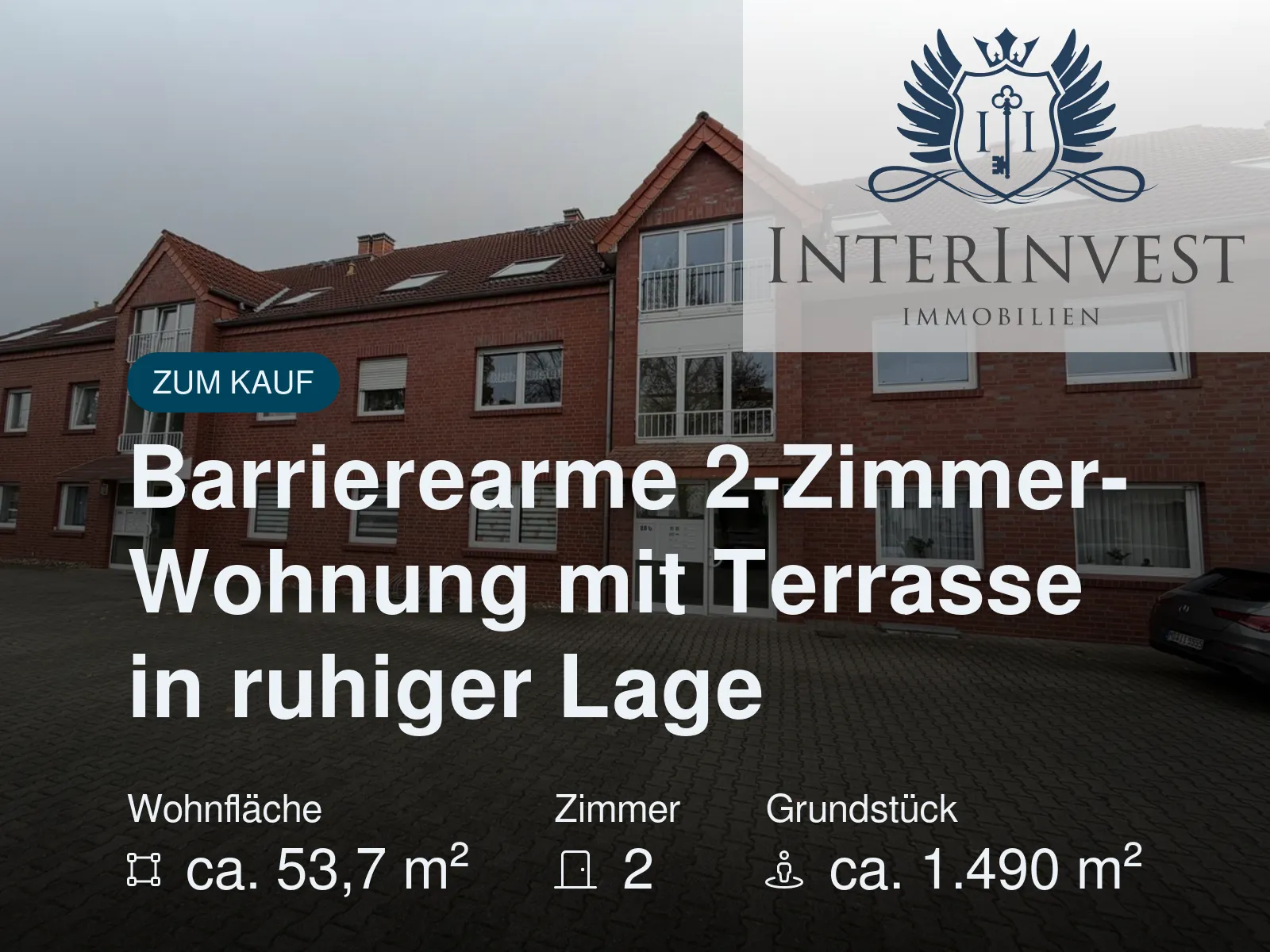 Neu im Angebot: Barrierearme 2-Zimmer-Wohnung mit Terrasse in ruhiger Lage