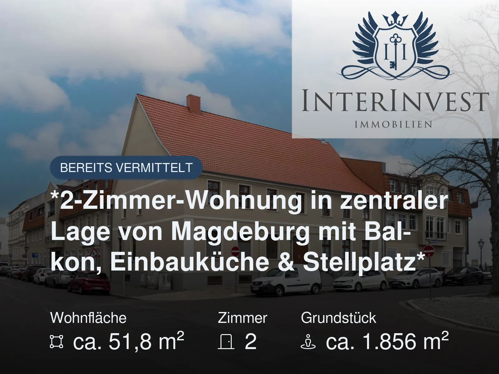 Nicht mehr verfügbar: *2-Zimmer-Wohnung in zentraler Lage von Magdeburg mit Balkon, Einbauküche & Stellplatz*