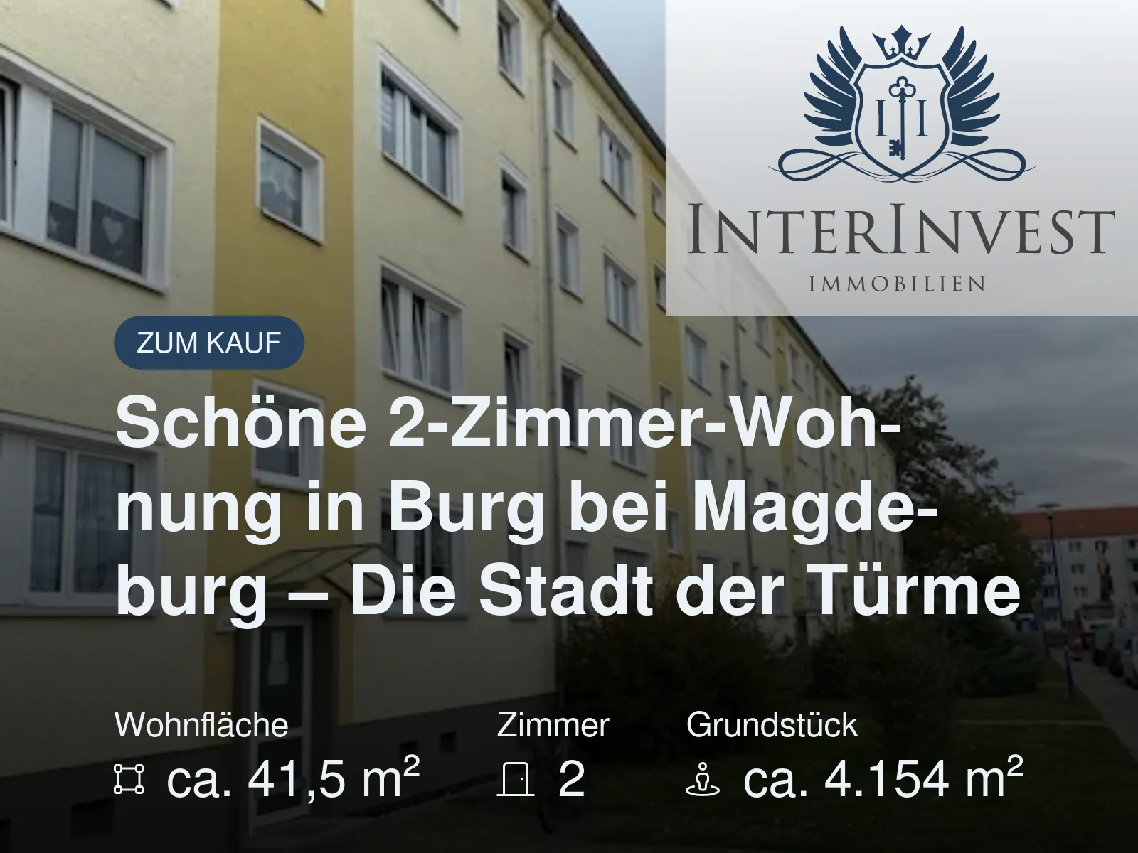 Neu im Angebot: Schöne 2-Zimmer-Wohnung in Burg bei Magdeburg – Die Stadt der Türme