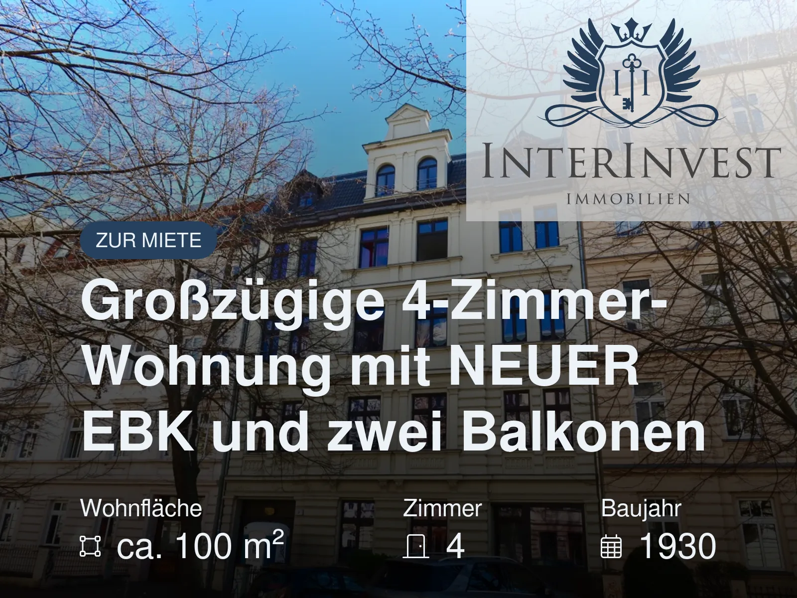 Neu im Angebot: Großzügige 4-Zimmer-Wohnung mit zwei Balkonen – ideal für Familien, WGs oder Paare mit Platzbedarf