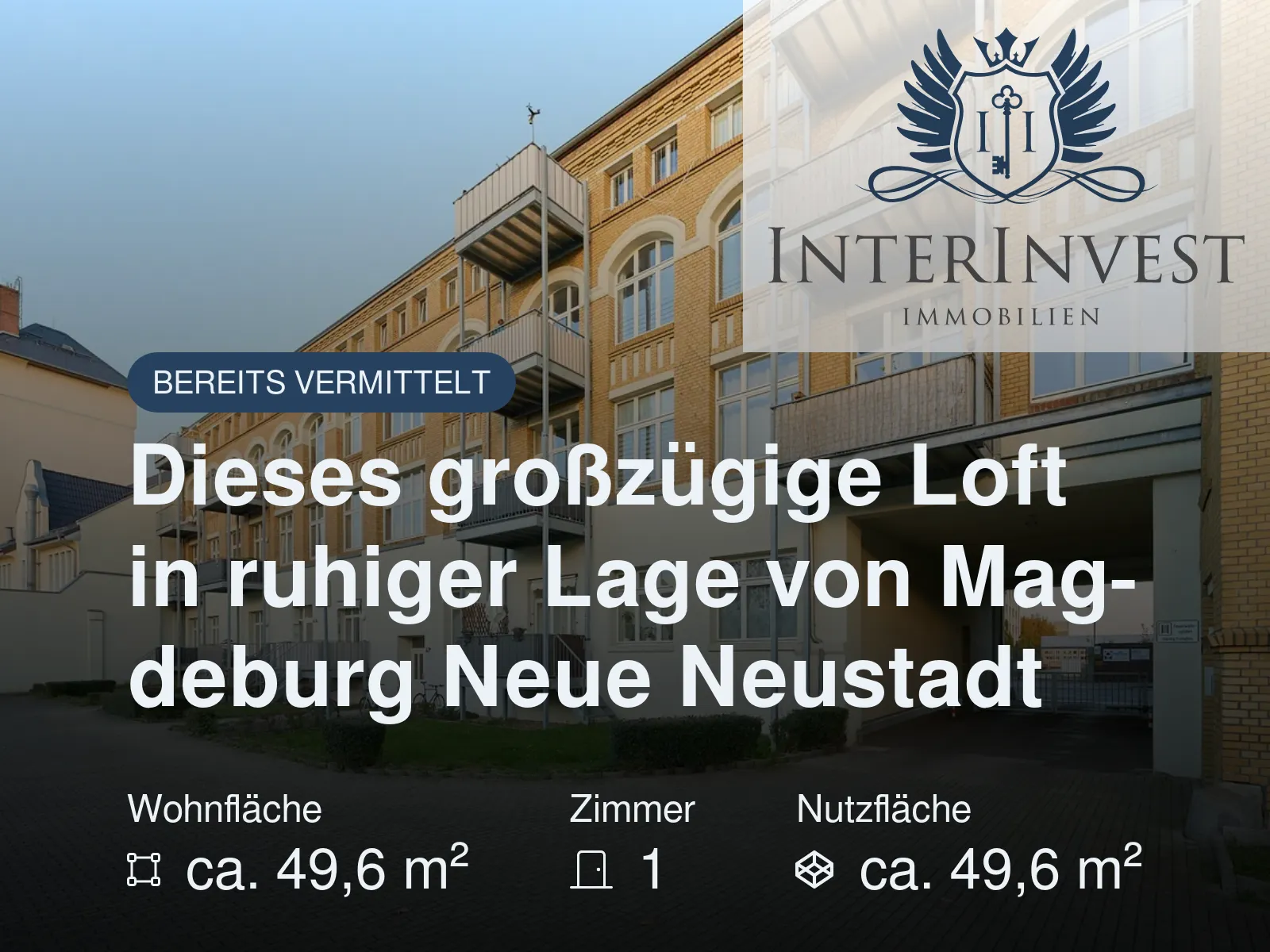 Nicht mehr verfügbar: Dieses großzügige Loft in ruhiger Lage von Magdeburg Neue Neustadt