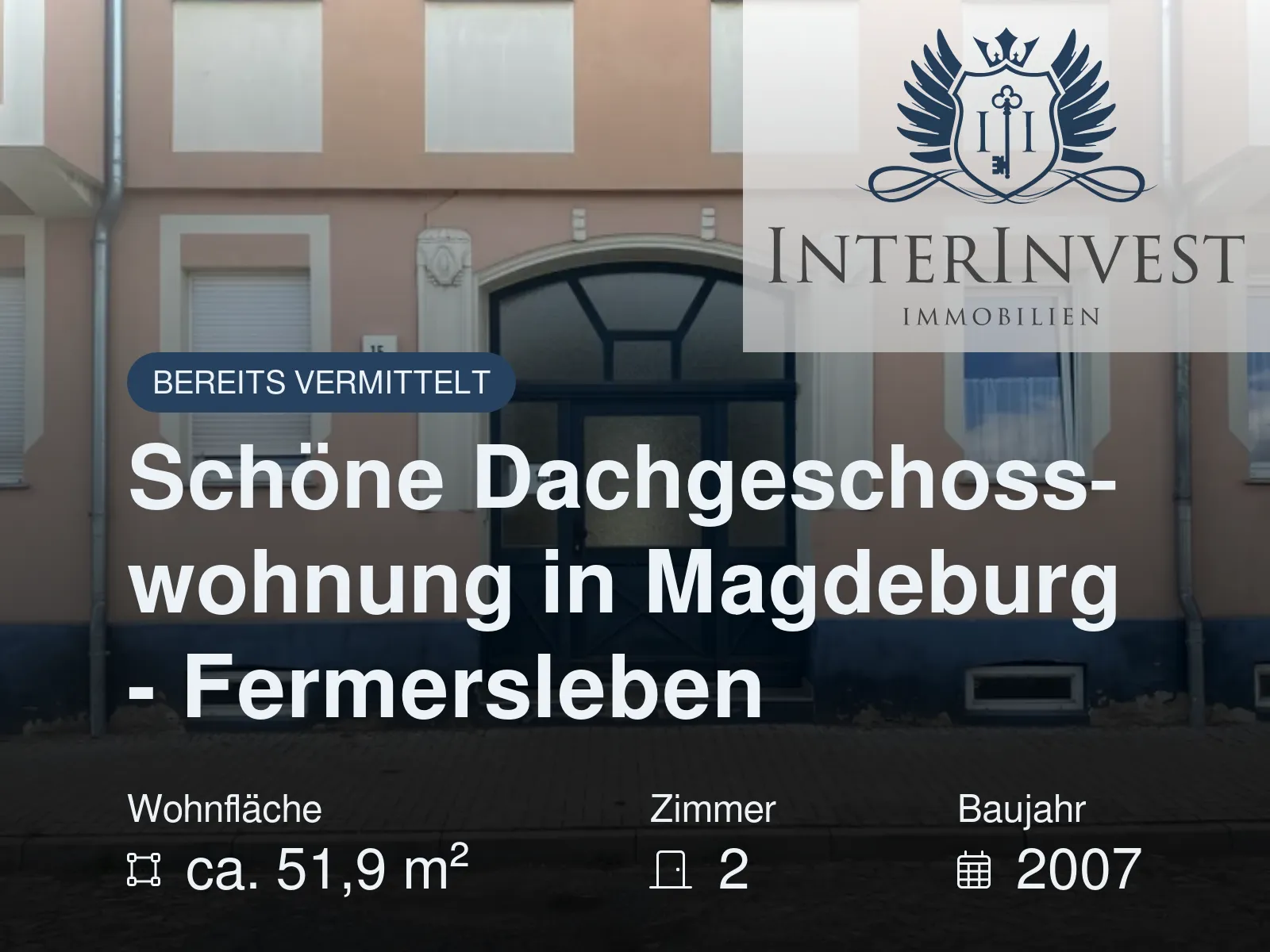 Nicht mehr verfügbar: Schöne Dachgeschosswohnung in Magdeburg – Fermersleben