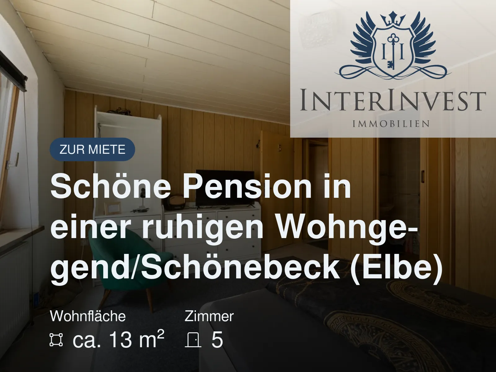 Neu im Angebot: Schöne Pension in einer ruhigen Wohngegend/Schönebeck (Elbe)