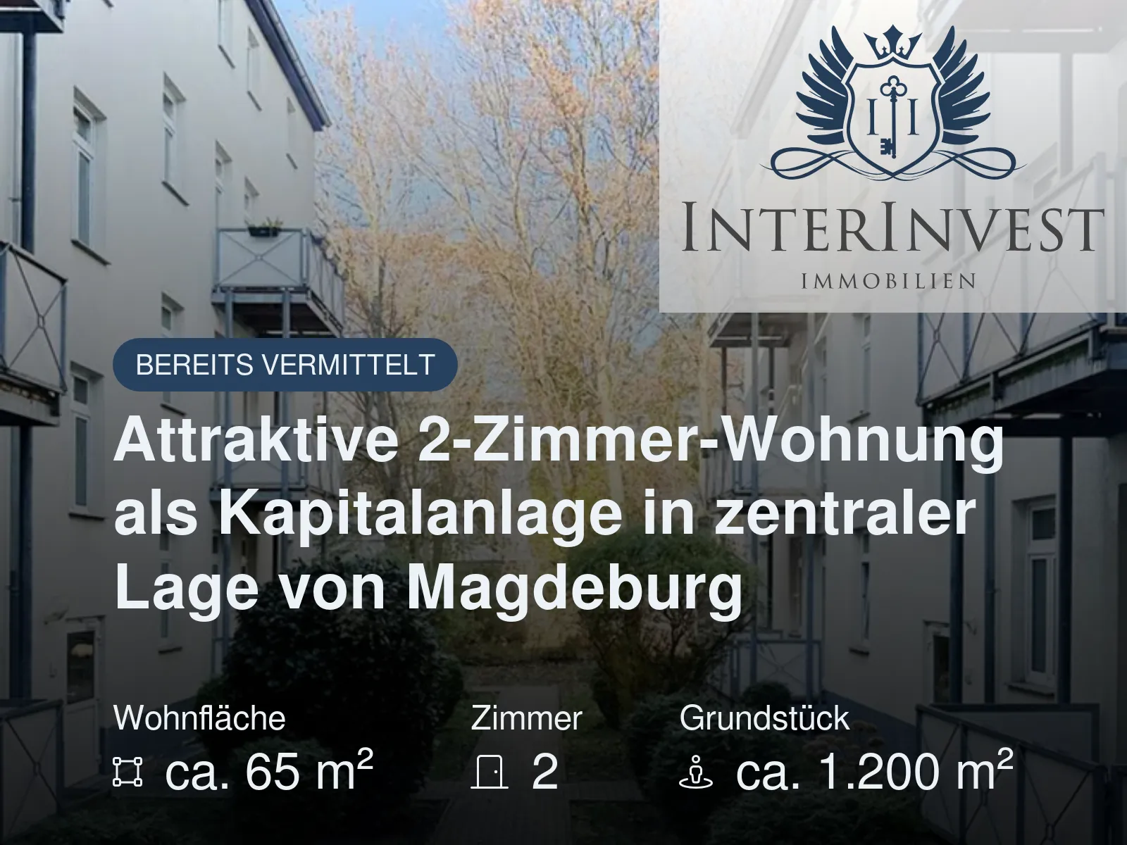 Nicht mehr verfügbar: Attraktive 2-Zimmer-Wohnung als Kapitalanlage in zentraler Lage von Magdeburg