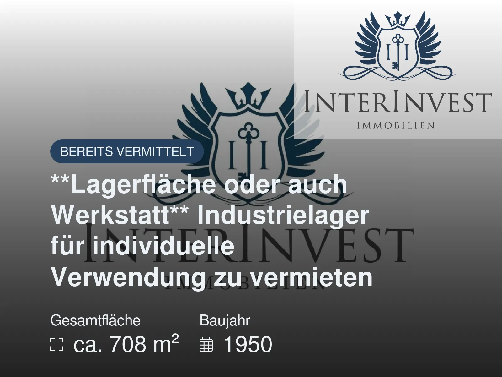 Nicht mehr verfügbar: **Lagerfläche oder auch Werkstatt** Industrielager für individuelle Verwendung zu vermieten