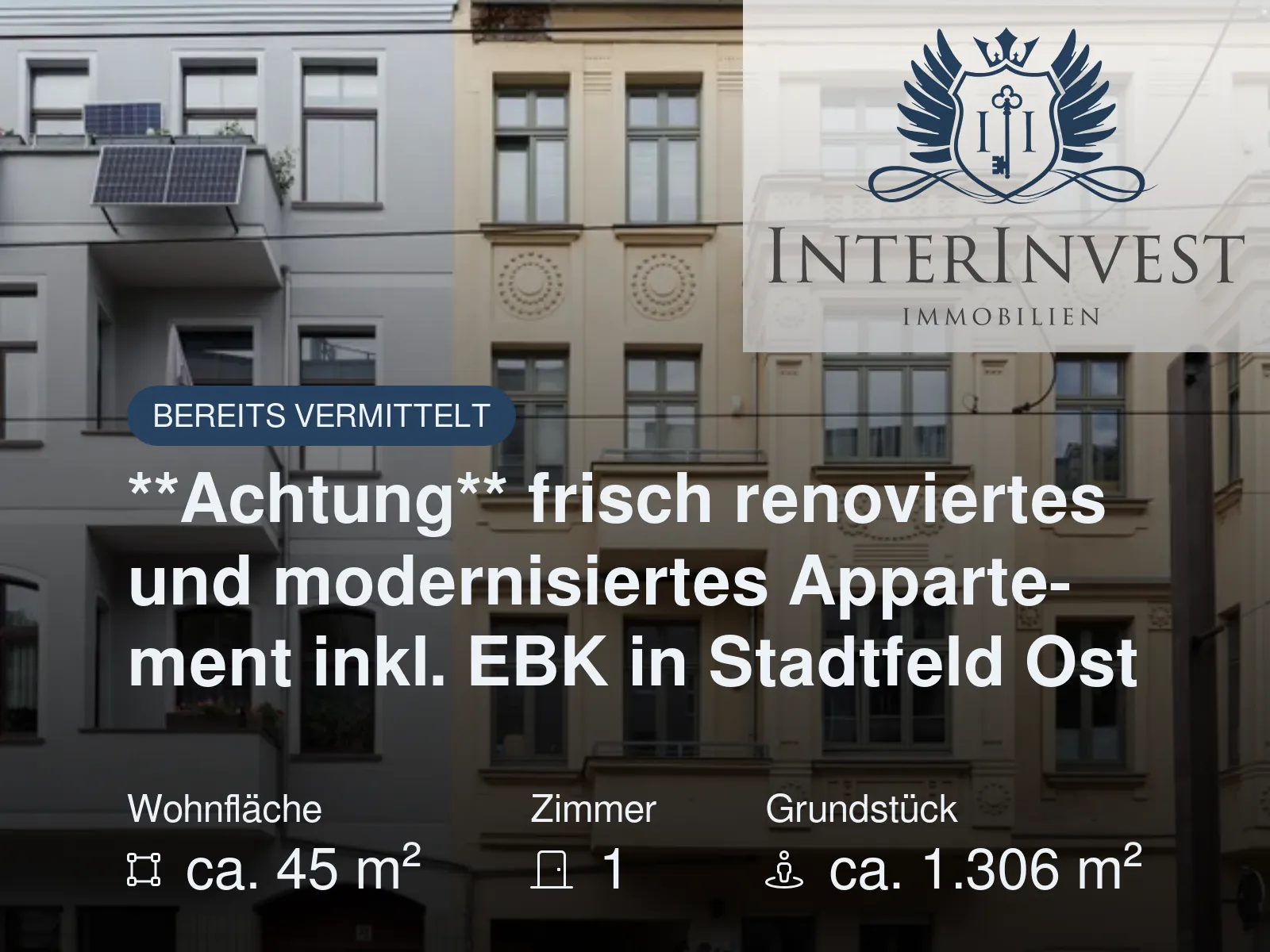 Nicht mehr verfügbar: **Achtung** frisch renoviertes und modernisiertes Appartement inkl. EBK in Stadtfeld Ost