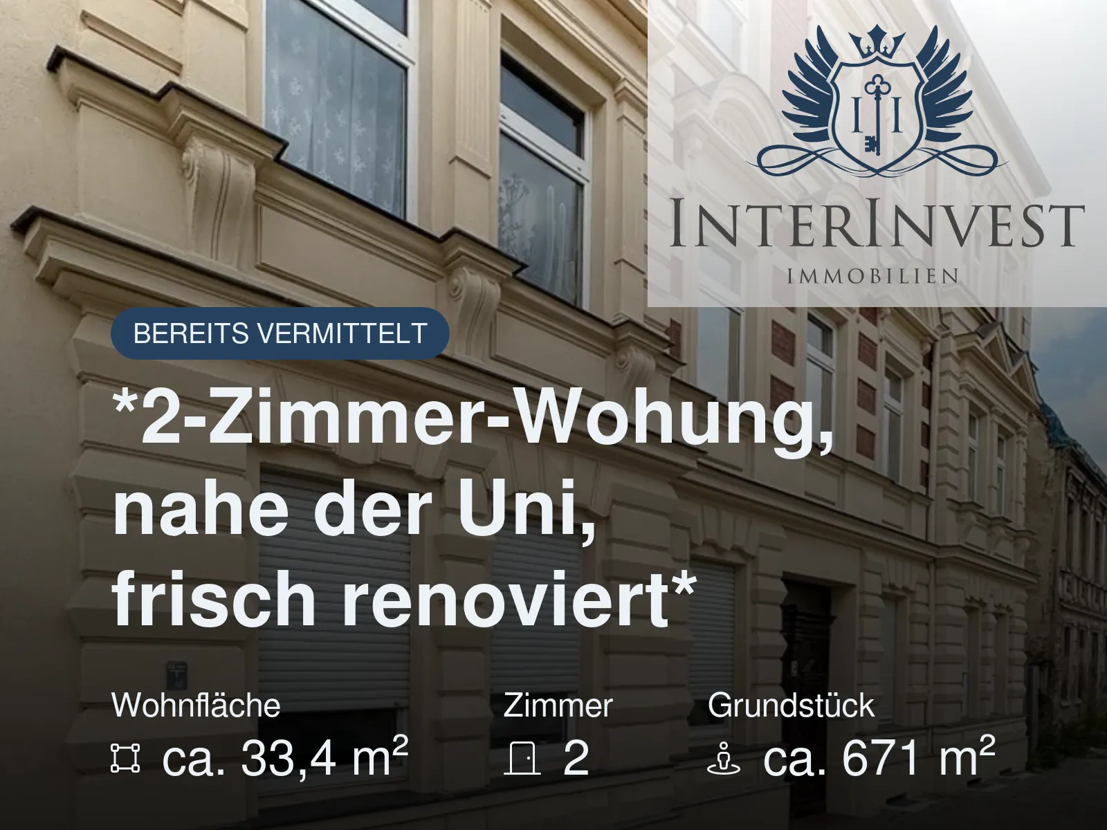 Nicht mehr verfügbar: *2-Zimmer-Wohung, nahe der Uni, frisch renoviert*
