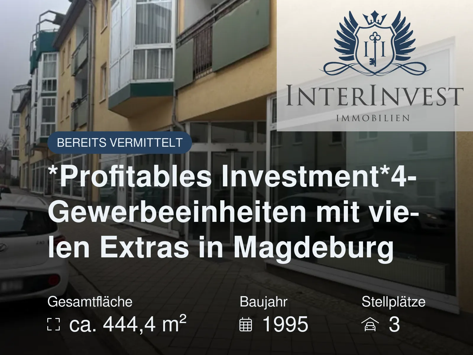 Nicht mehr verfügbar: *Profitables Investment*4-Gewerbeeinheiten mit vielen Extras in Magdeburg