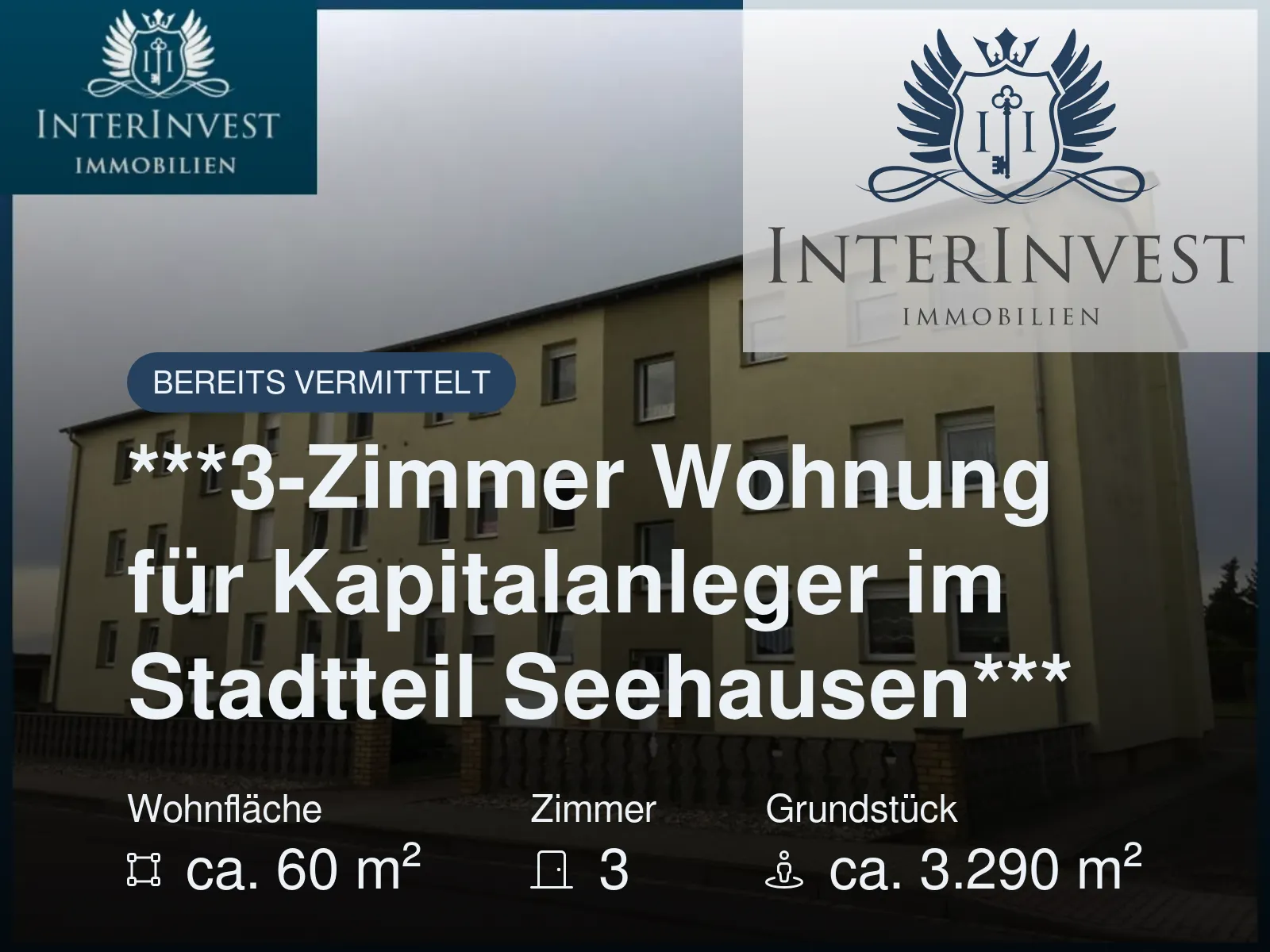 Nicht mehr verfügbar: ***3-Zimmer Wohnung für Kapitalanleger im Stadtteil Seehausen***