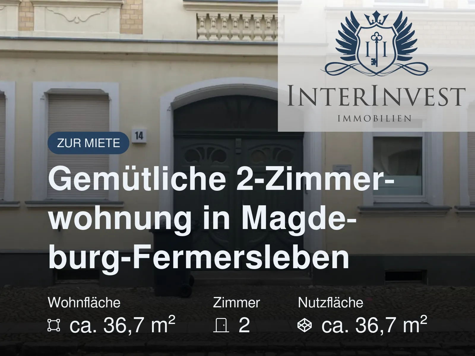 Neu im Angebot: Gemütliche 2-Zimmerwohnung in Magdeburg-Fermersleben