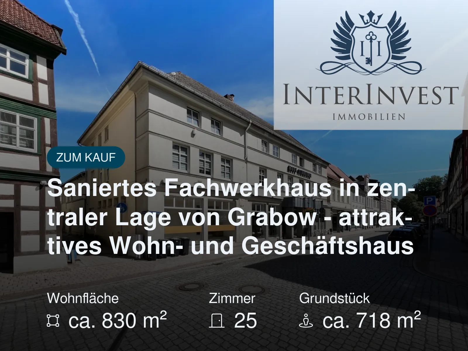 Neu im Angebot: *Steuersparmodell* Denkmal-Villa mit AFA zum sanieren, für Entwickler oder Liebhaber
