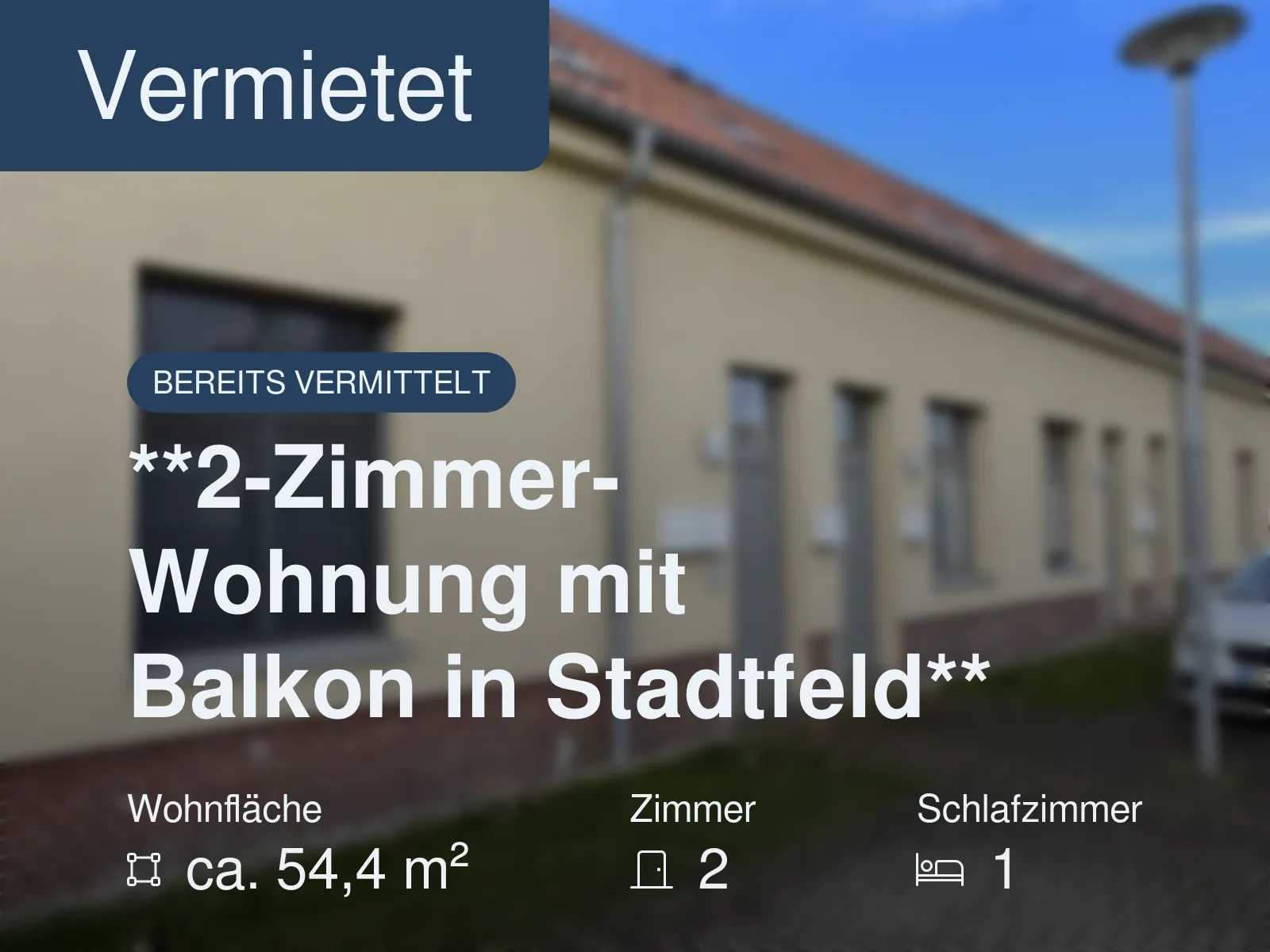Nicht mehr verfügbar: **2-Zimmer-Wohnung mit Balkon in Stadtfeld**