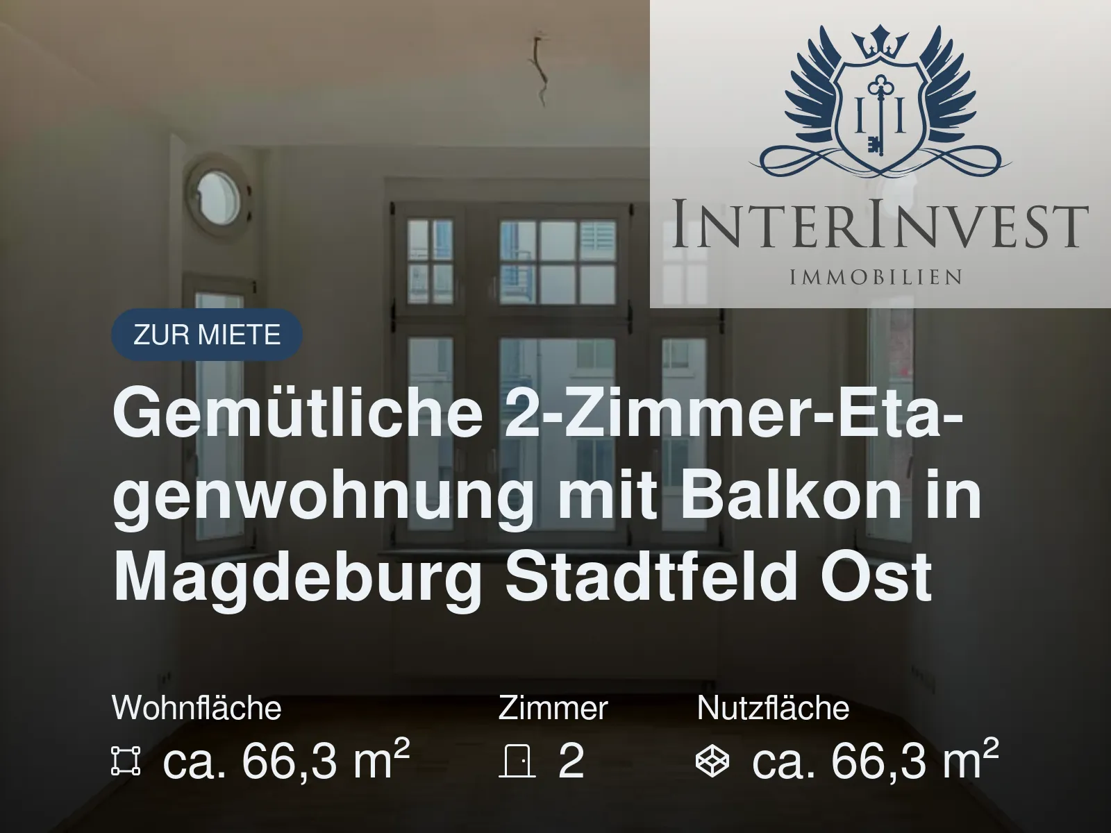 Neu im Angebot: Gemütliche 2-Zimmer-Etagenwohnung mit Balkon in Magdeburg Stadtfeld Ost