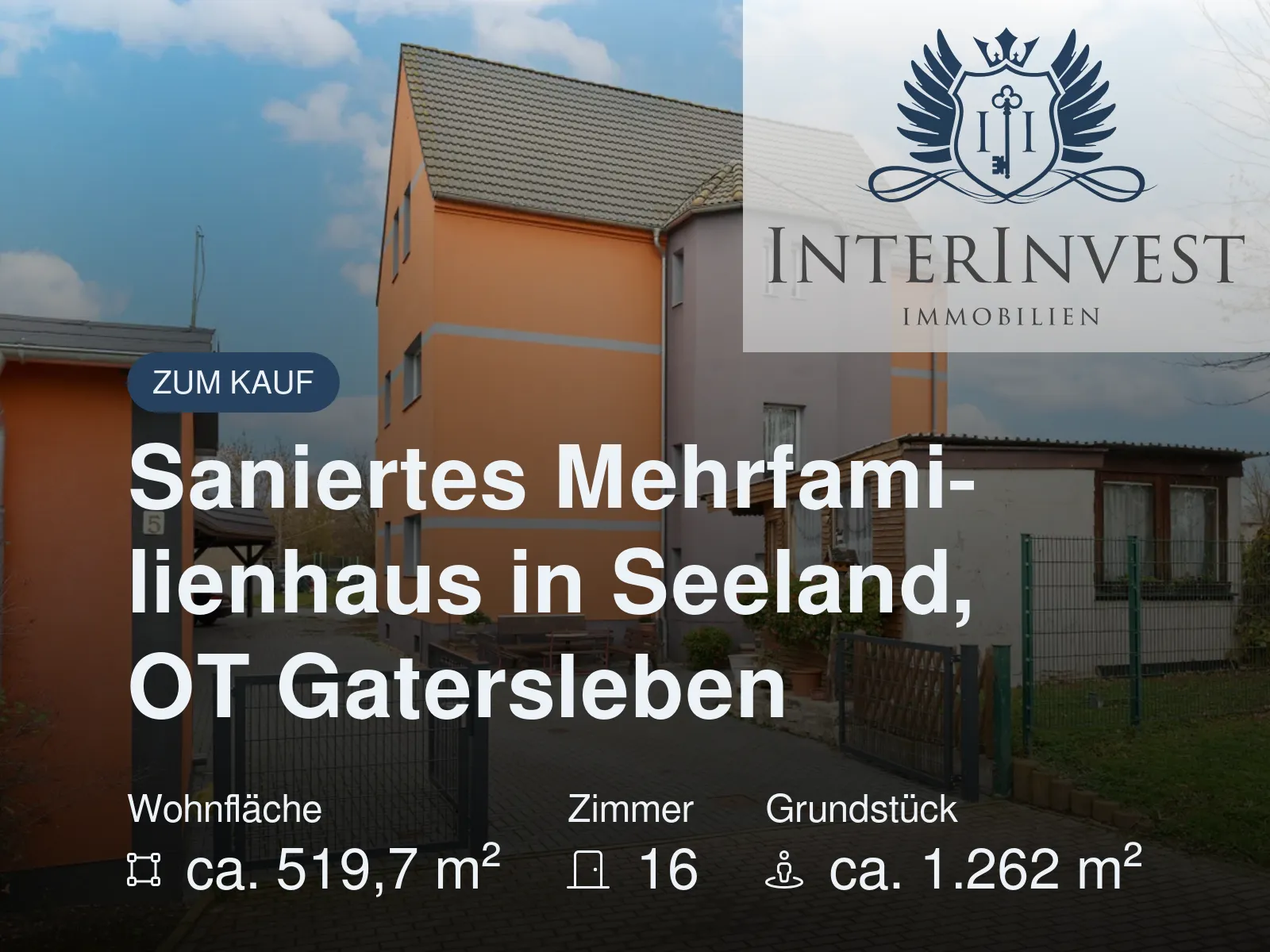 Neu im Angebot: Saniertes Mehrfamilienhaus in Seeland, OT Gatersleben