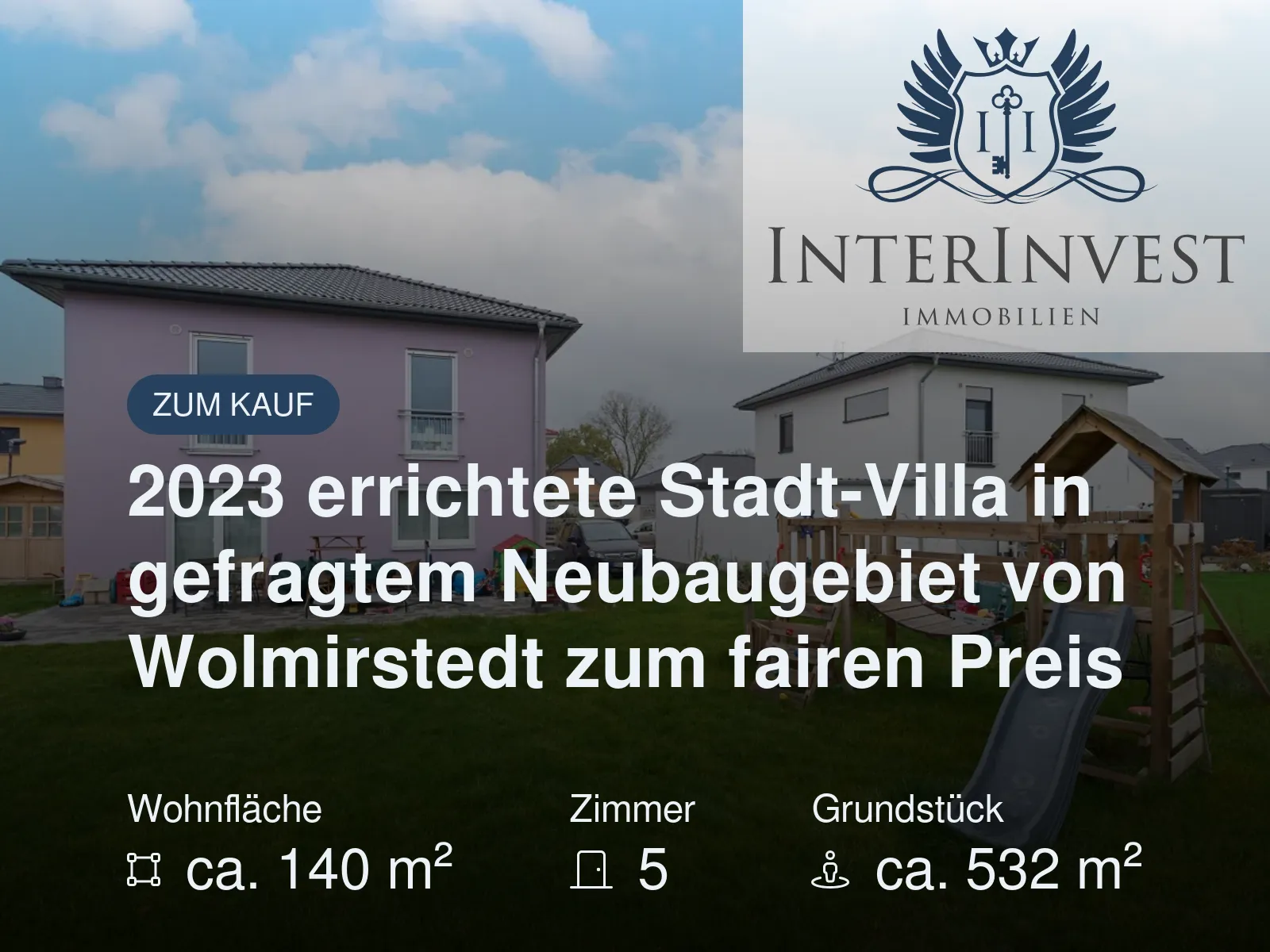 Neu im Angebot: 2023 errichtete Stadt-Villa in gefragtem Neubaugebiet von Wolmirstedt zum fairen Preis
