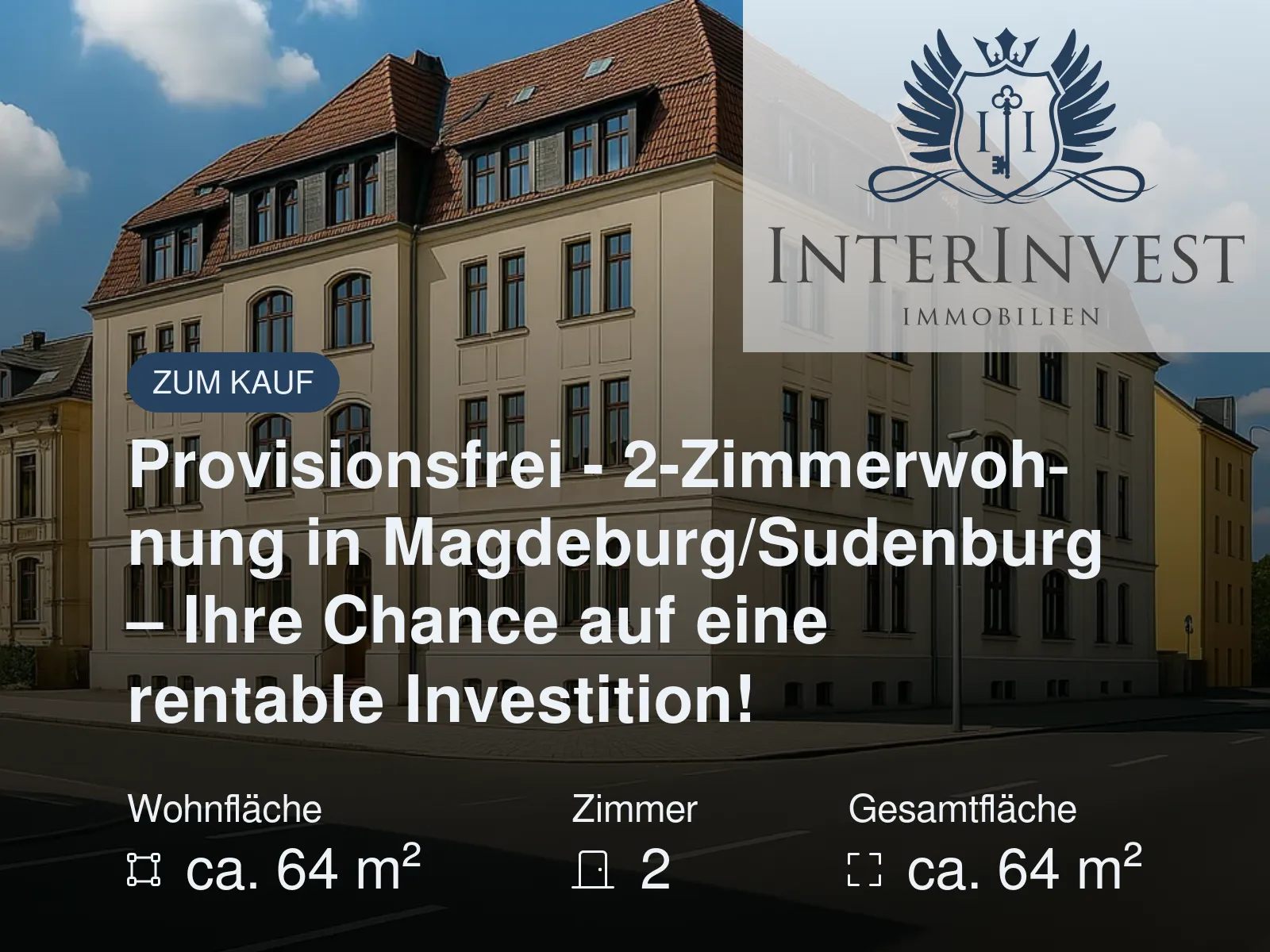 Neu im Angebot: Provisionsfrei – 2-Zimmerwohnung in Magdeburg/Sudenburg – Ihre Chance auf eine rentable Investition!