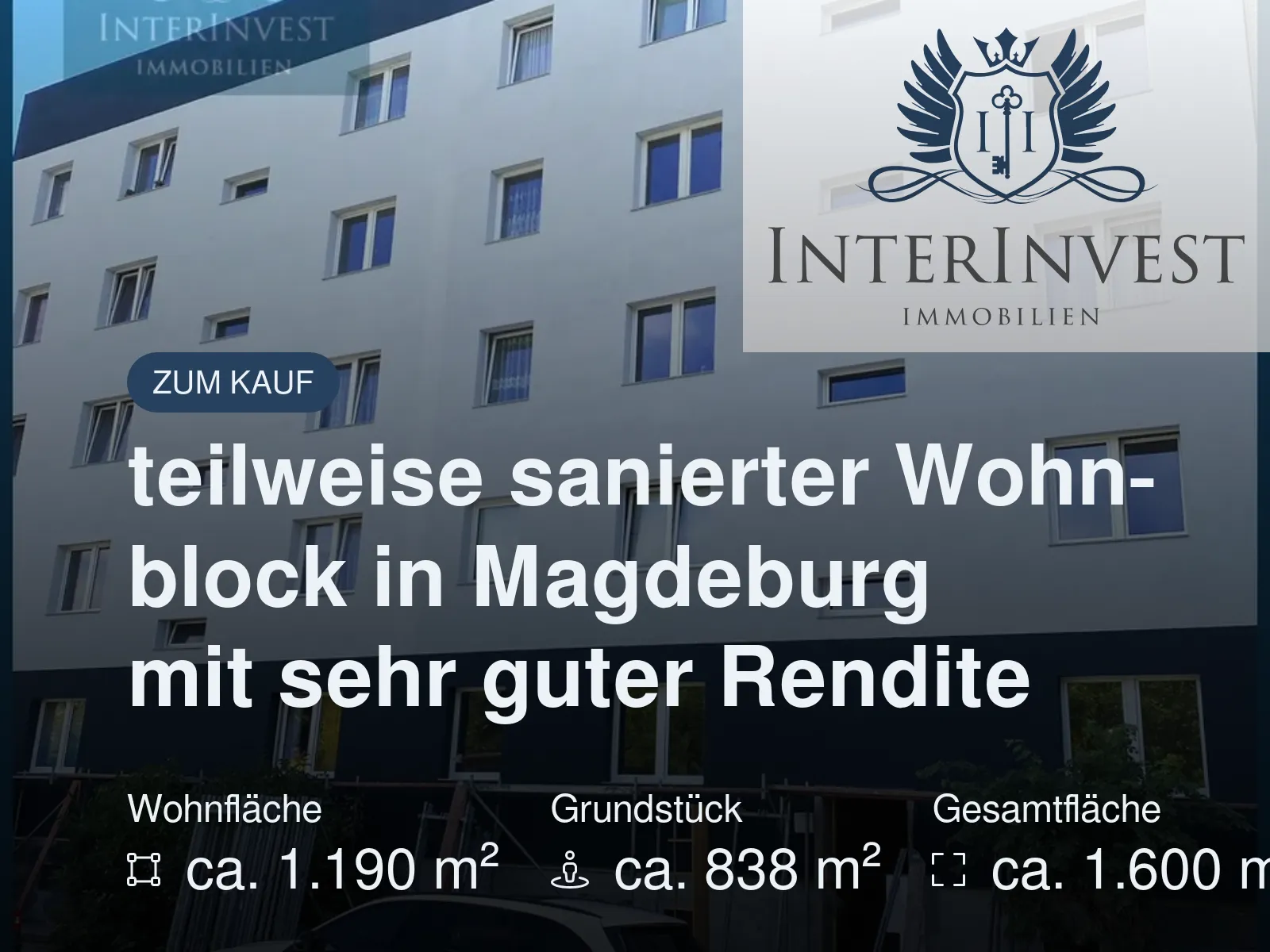 Neu im Angebot: teilweise sanierter Wohnblock in Magdeburg mit sehr guter Rendite