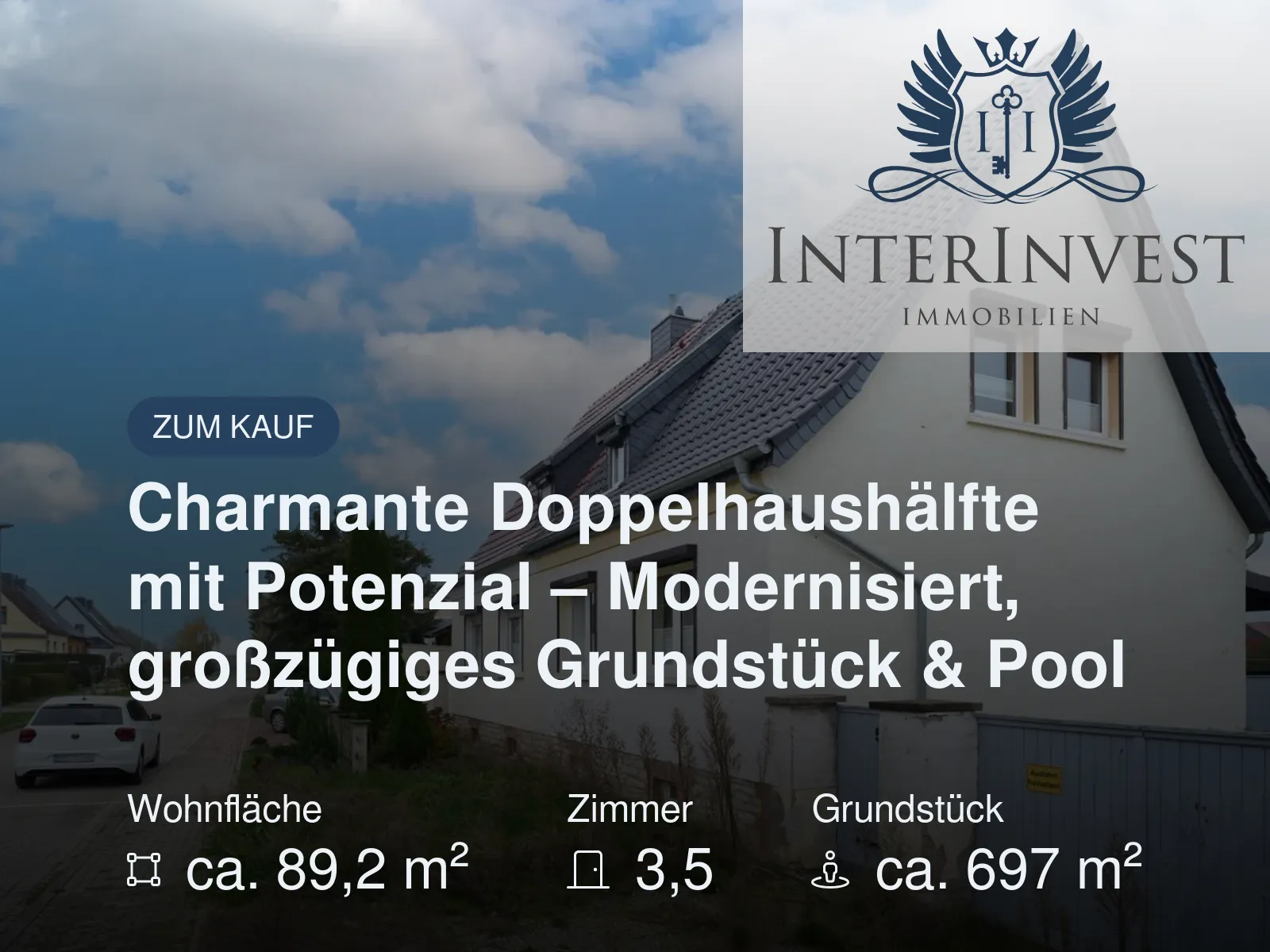 Neu im Angebot: Charmante Doppelhaushälfte mit Potenzial – Modernisiert, großzügiges Grundstück & Pool