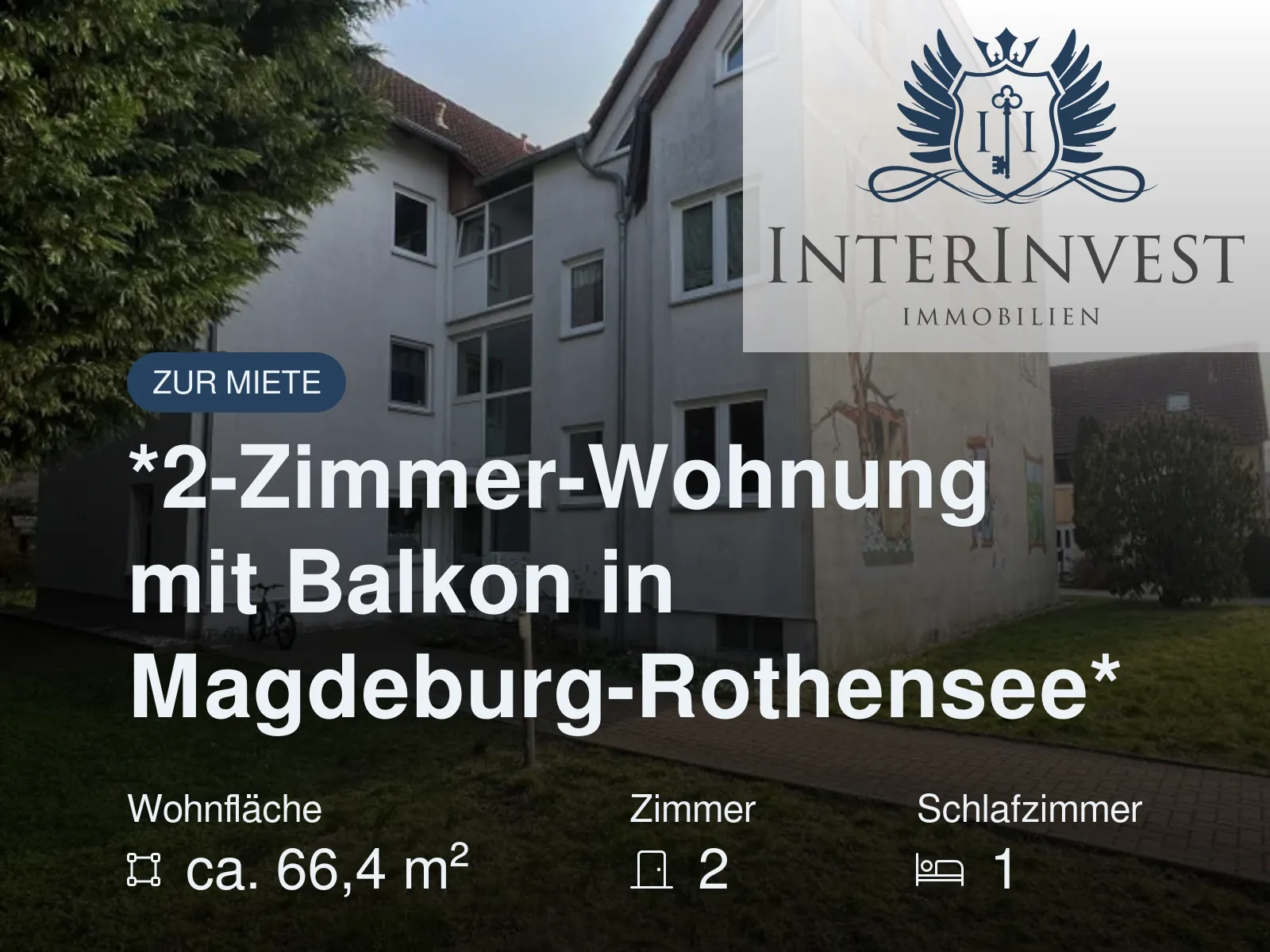 Neu im Angebot: Bezugsfrei!!! – 2-Zimmer-Wohnung mit Balkon in begehrter, grüner Lage von Berlin-Karlshorst