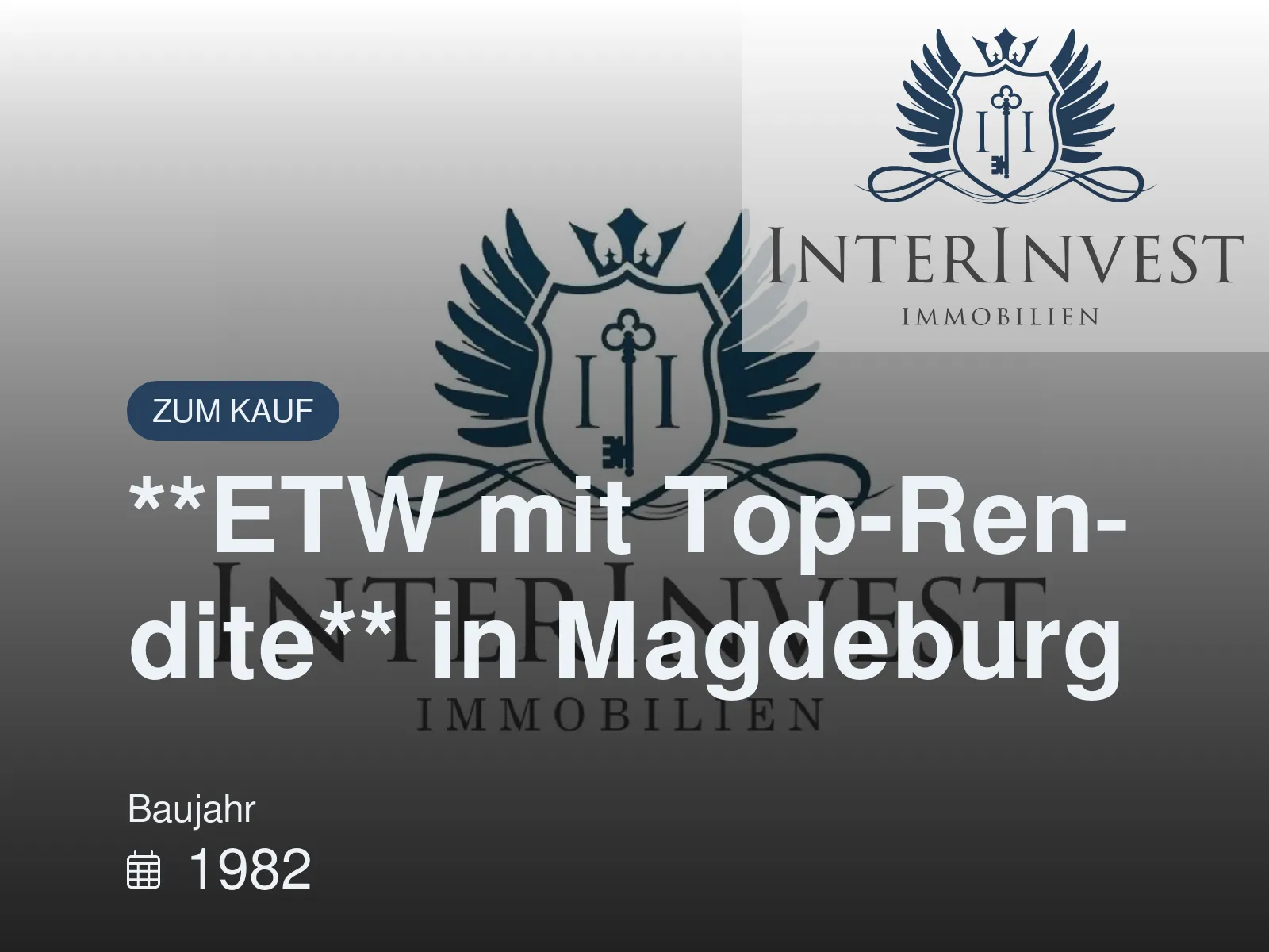 Neu im Angebot: **ETW mit Top-Rendite** in Magdeburg