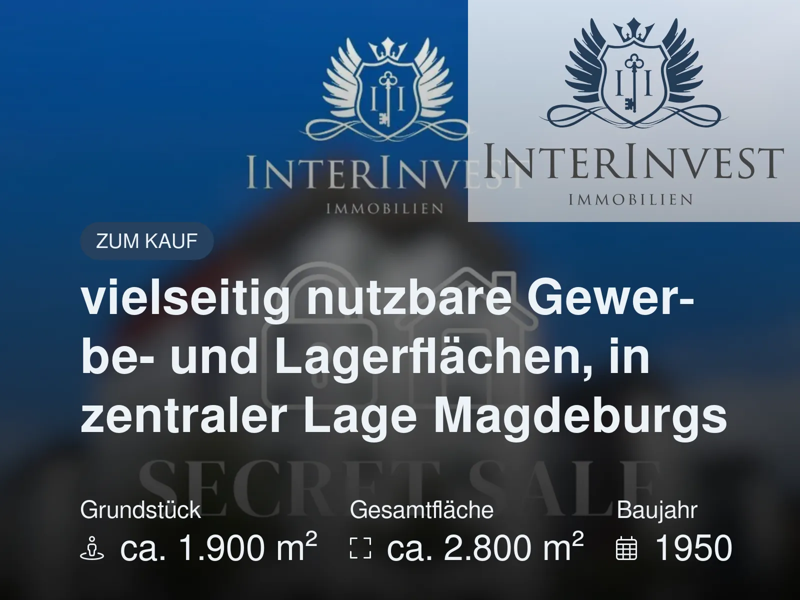 Neu im Angebot: vielseitig nutzbare Gewerbe- und Lagerflächen, in zentraler Lage Magdeburgs
