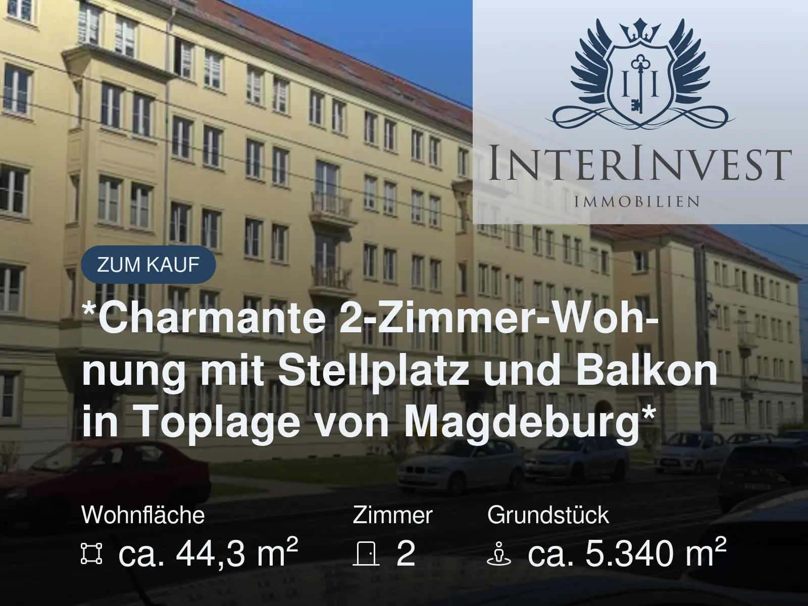 Neu im Angebot: *Charmante 2-Zimmer-Wohnung mit Stellplatz und Balkon in Toplage von Magdeburg*