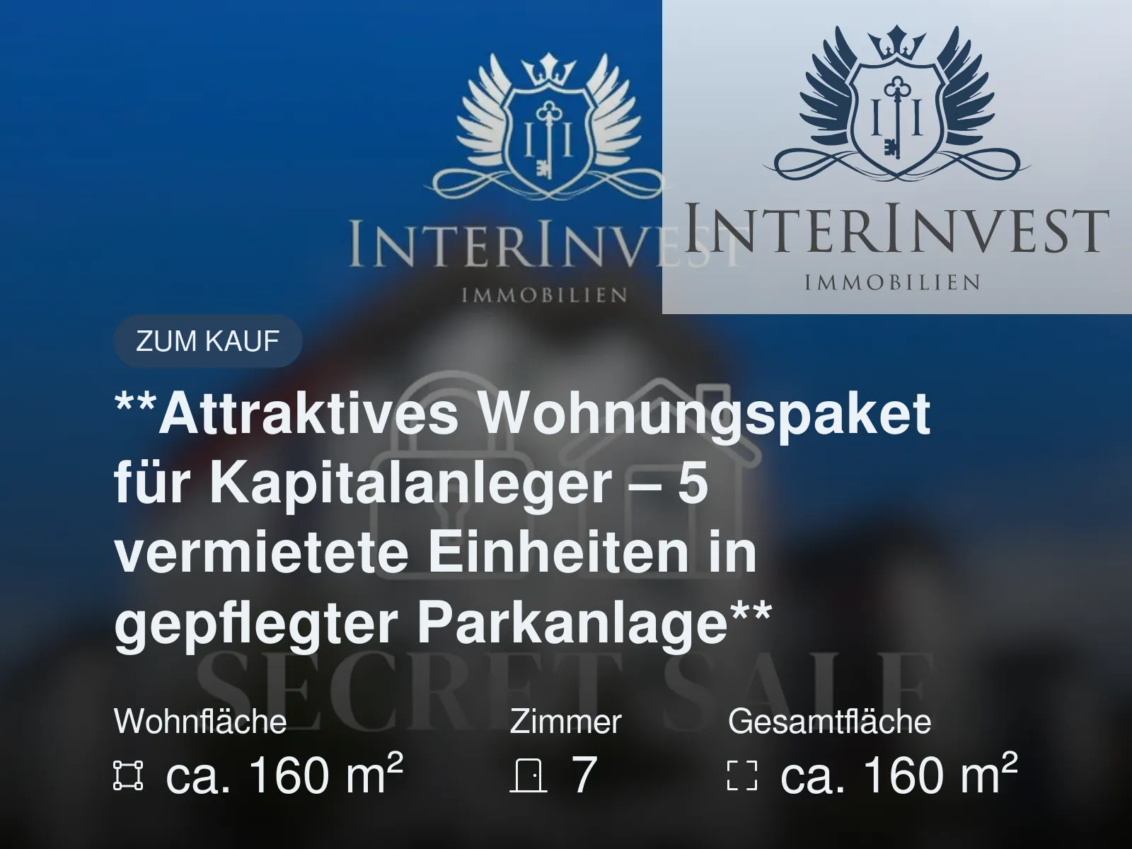 Neu im Angebot: **Attraktives Wohnungspaket für Kapitalanleger – 5 vermietete Einheiten in gepflegter Parkanlage**