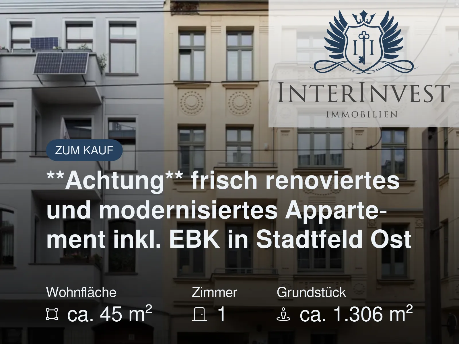 Neu im Angebot: **Achtung** frisch renoviertes und modernisiertes Appartement inkl. EBK in Stadtfeld Ost