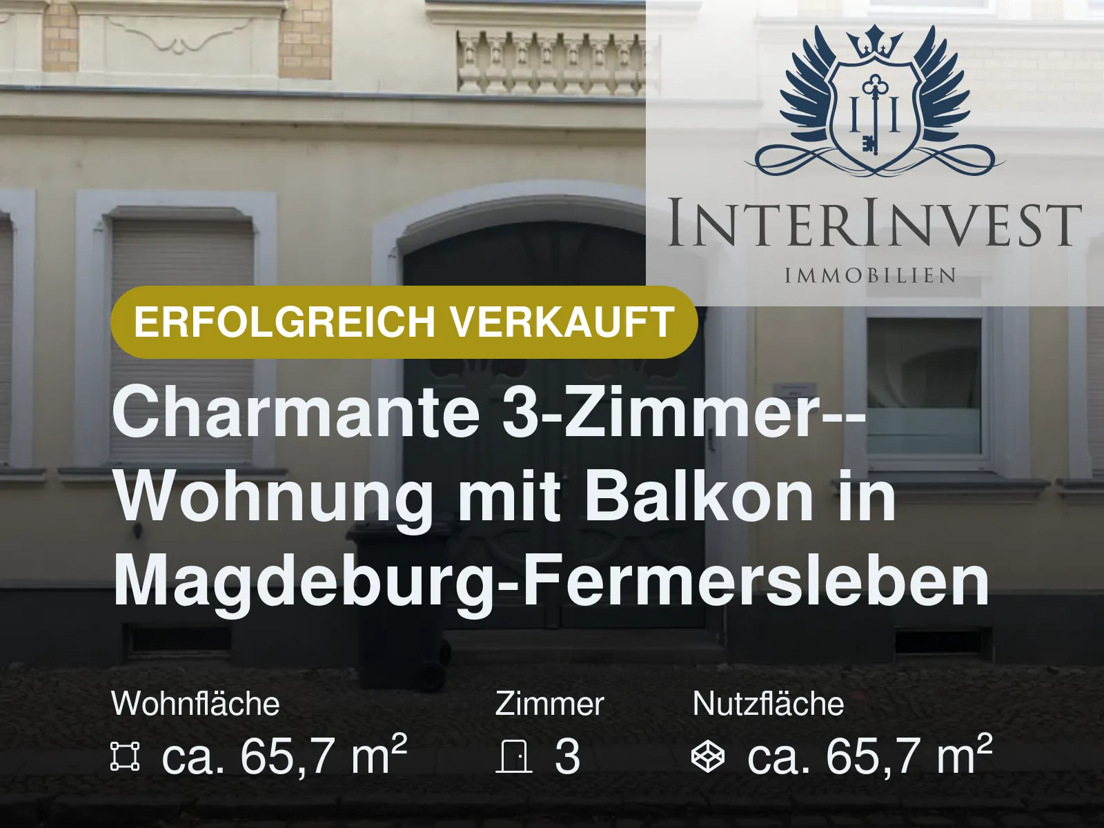 Nicht mehr verfügbar: Charmante 3‑Zimmer‑Wohnung mit Balkon in Magdeburg‑Fermersleben