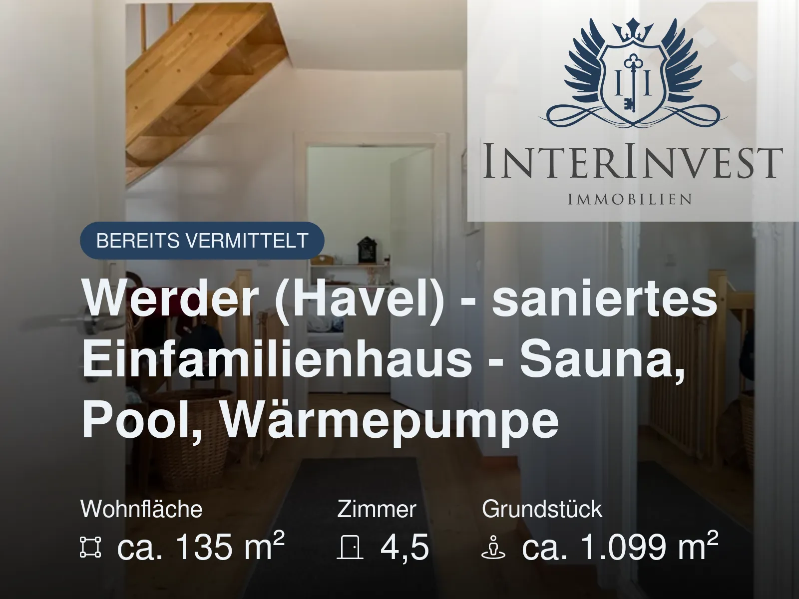 Nicht mehr verfügbar: Werder (Havel) – saniertes Einfamilienhaus – Sauna, Pool, Wärmepumpe