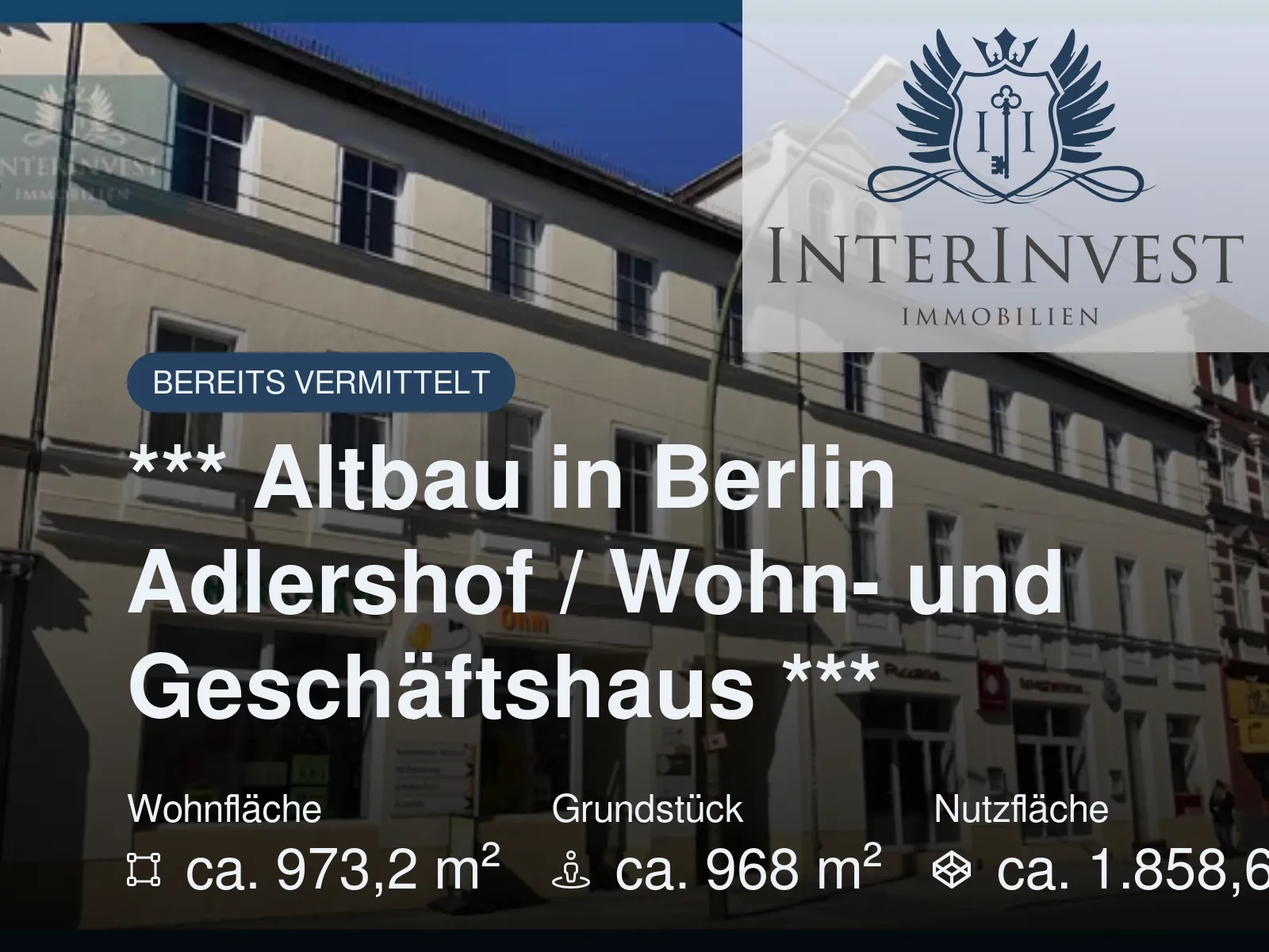 Nicht mehr verfügbar: *** Altbau in Berlin Adlershof / Wohn- und Geschäftshaus ***