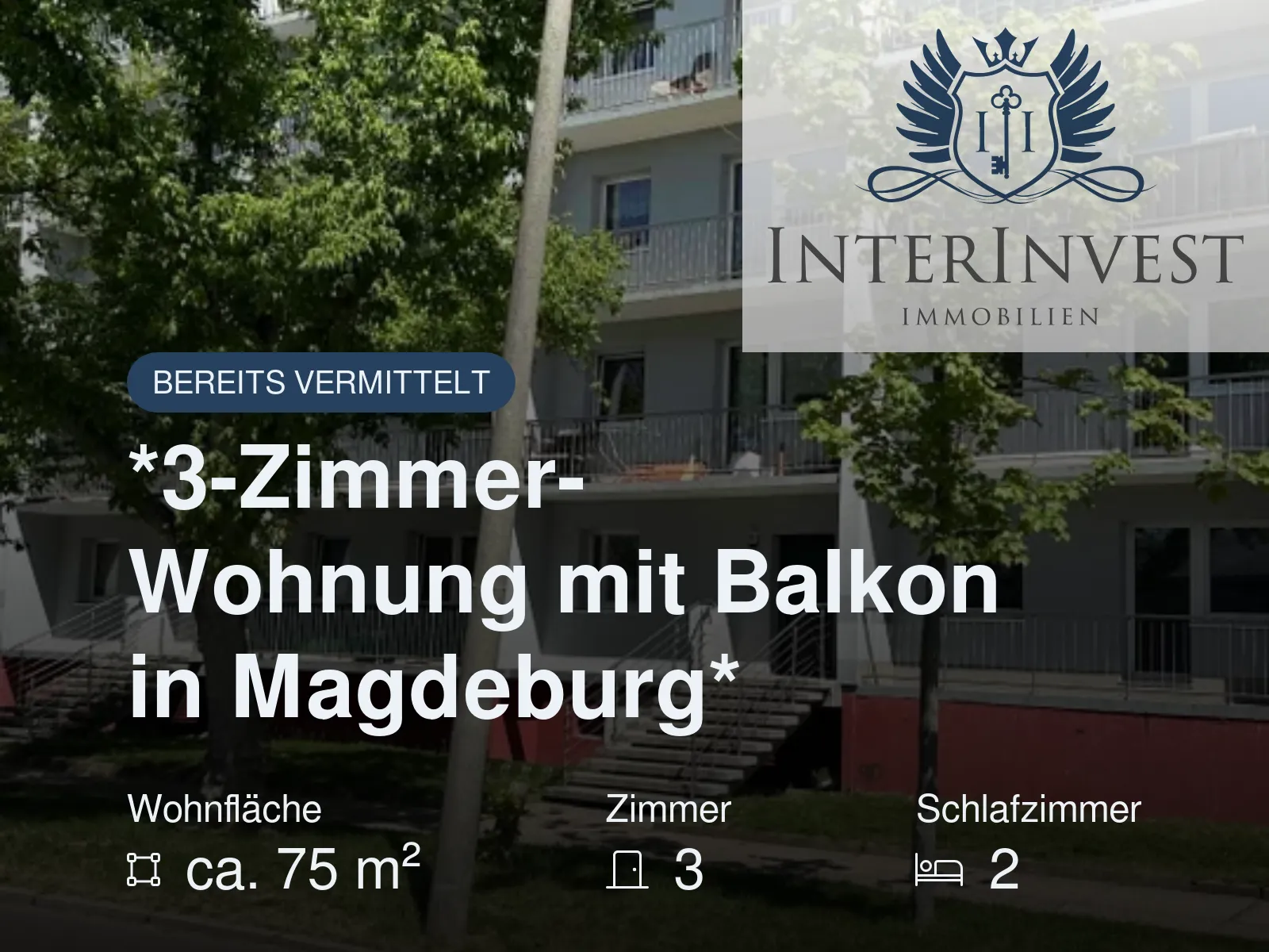 Neu im Angebot: Gepflegte Dreiraumwohnung mit Balkon in Salbke