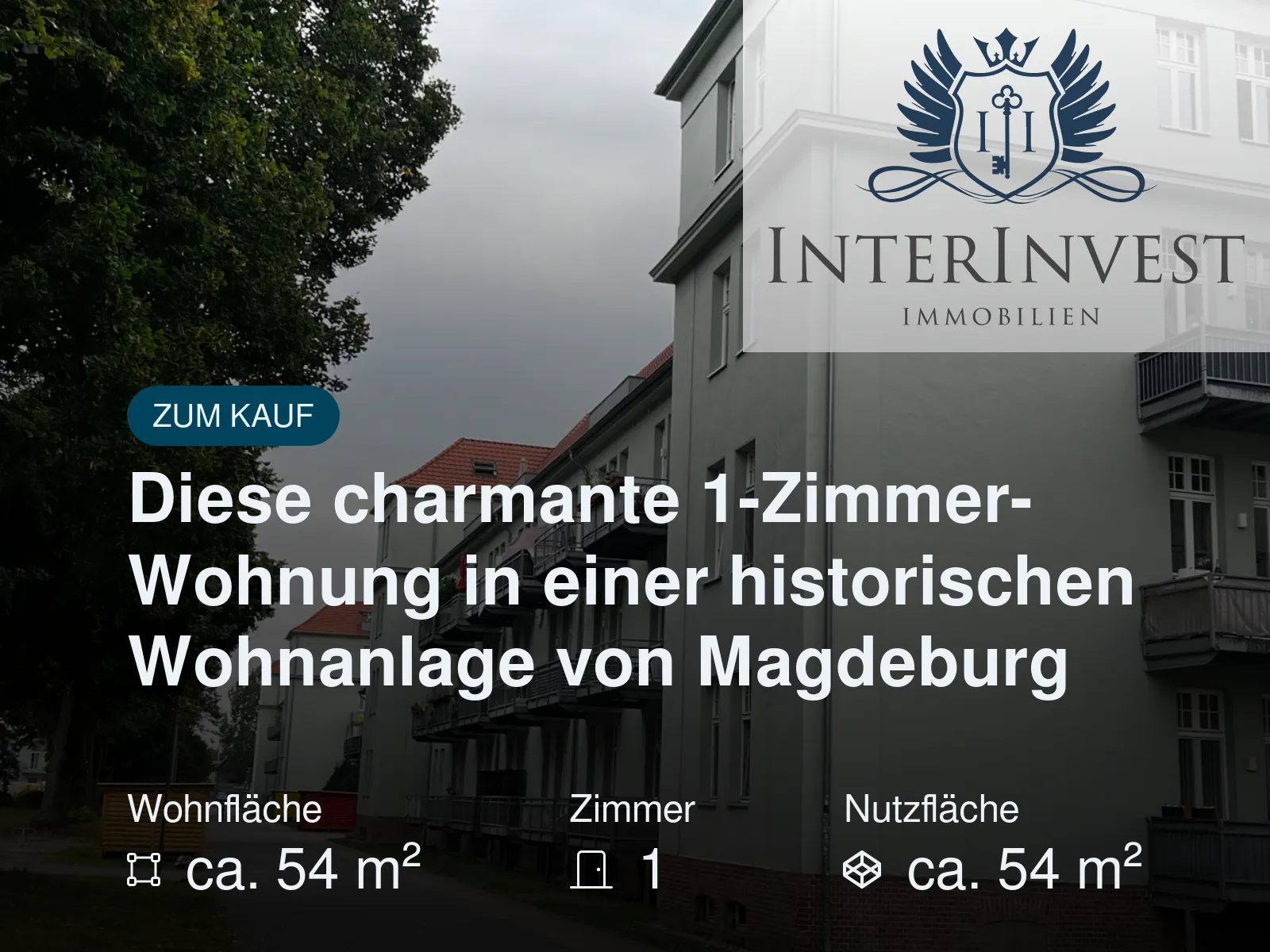 Neu im Angebot: Diese charmante 1-Zimmer-Wohnung in einer historischen Wohnanlage von Magdeburg